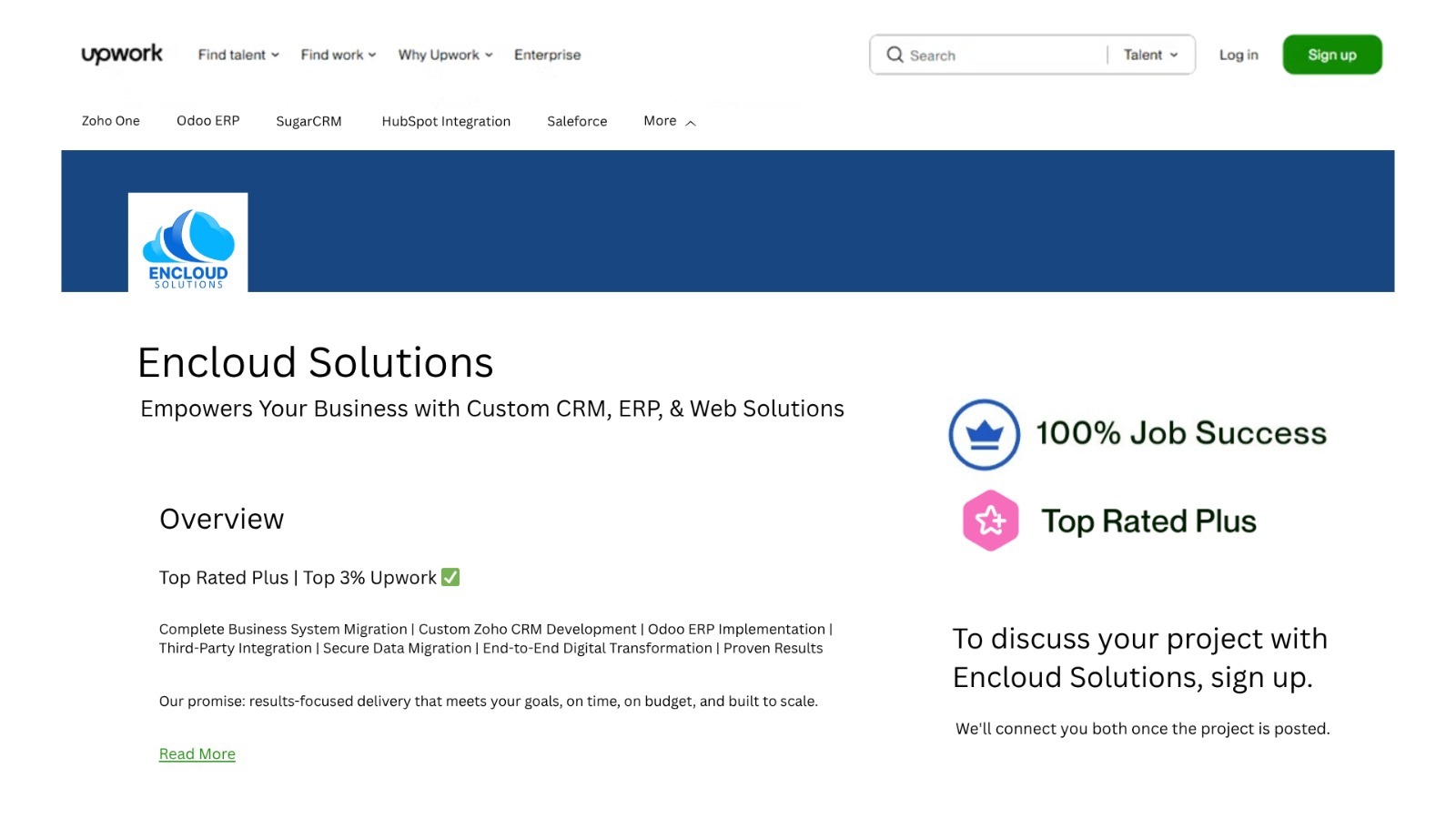 Upwork Profile Encloud Solutions Upwork Profile Encloud Solutions